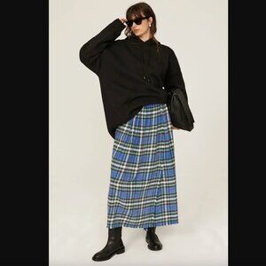 R13 Kilt Skirt Plaid Wool